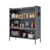 3 Tier Pantry Storage Cabinet Baker Racks for Kitchen with Storage Kitchen Pantry Storage Cabinet Microwave Rack Storage Rack