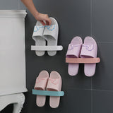 Bathroom Slippers Rack Wall-Mounted Wall-Mounted Toilet Shoe Storage Artifact Toilet Punch-Free Shoe Rack