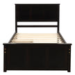 Twin Storage Bed | Platform Bed with 2 Drawers Espresso eprolo