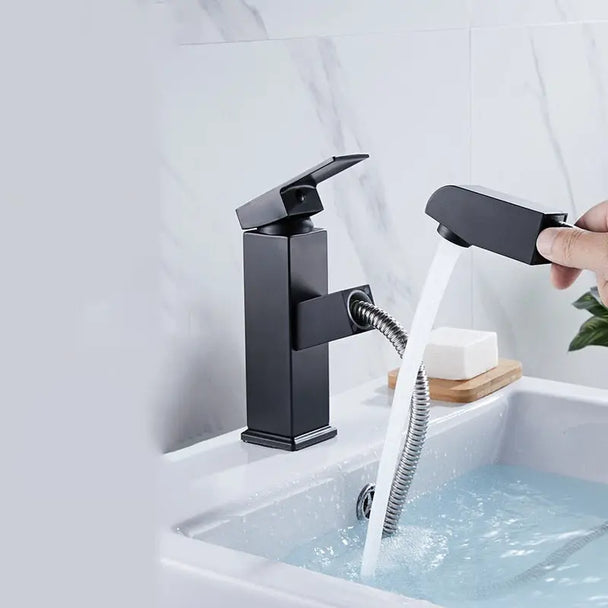 Kitchen Faucet Single Hole Pull Out Spout Kitchen Sink Mixer Tap Stream Sprayer Head eprolo