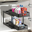 Pull-Out Double Shelf Kitchen Sink Disassembly Storage Countertop Spice Rack Seasoning Storage Rack eprolo