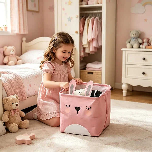 Fabric Storage Basket | Foldable Toy Bin & Laundry Hamper eprolo