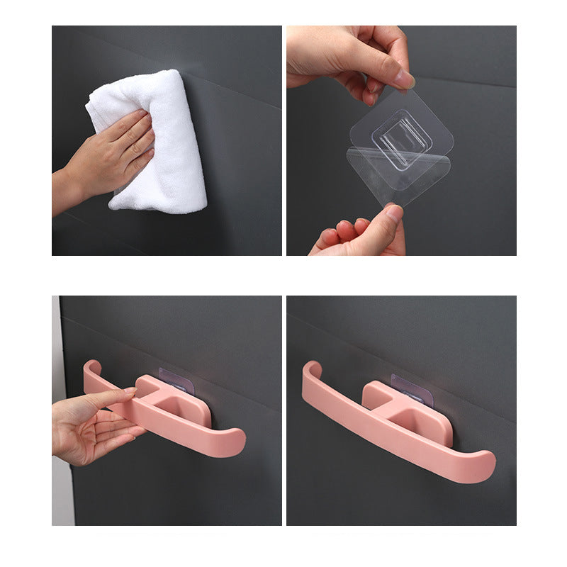 Bathroom Slippers Rack Wall-Mounted Wall-Mounted Toilet Shoe Storage Artifact Toilet Punch-Free Shoe Rack eprolo