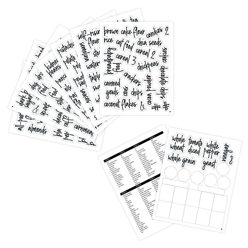 Oilproof Labels | Waterproof Pantry Storage Stickers eprolo