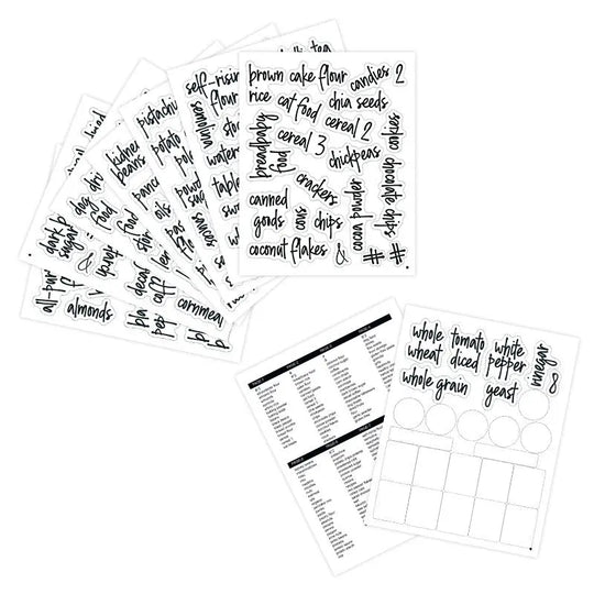 Oilproof Labels | Waterproof Pantry Storage Stickers eprolo