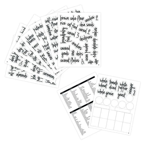 Oilproof Labels | Waterproof Pantry Storage Stickers eprolo