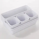 8pcs/set Adjustable Drawer Organizer Box Trays Make Up Cosmetics Sundries Divider Holder Kitchen Bathroom Closet Jewellery Box