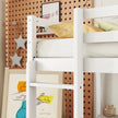 Twin Loft Bed White | Desk & 2 Drawer Storage Cabinet Bed eprolo