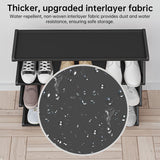 Z-shaped 4-layer shoe organizer: space-saving, wall/corner-mount, stackable, adjustable storage shelf.