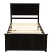 Twin Storage Bed | Platform Bed with 2 Drawers Espresso eprolo