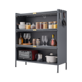 3 Tier Pantry Storage Cabinet Baker Racks for Kitchen with Storage Kitchen Pantry Storage Cabinet Microwave Rack Storage Rack eprolo