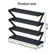 Z-shaped 4-layer shoe organizer: space-saving, wall/corner-mount, stackable, adjustable storage shelf. eprolo