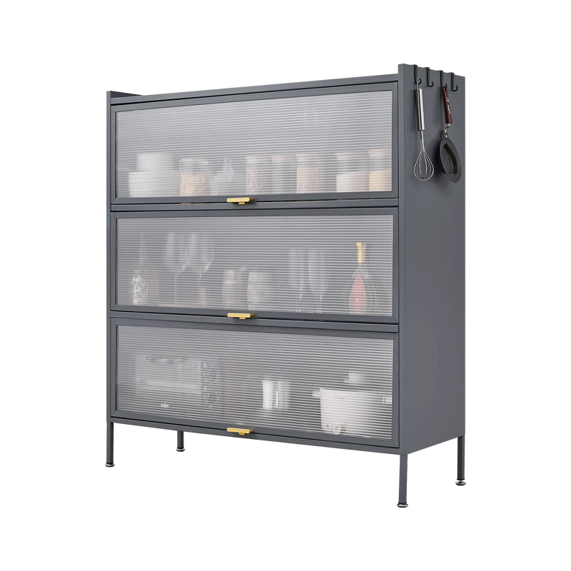 3 Tier Pantry Storage Cabinet Baker Racks for Kitchen with Storage Kitchen Pantry Storage Cabinet Microwave Rack Storage Rack eprolo