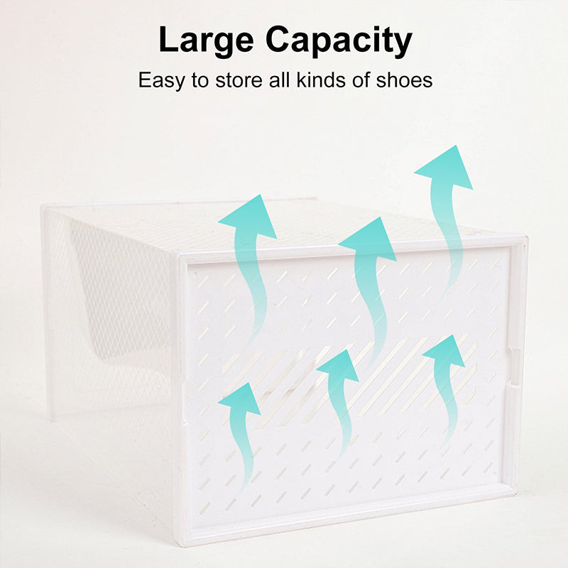 Hot Selling Foldable Shoe Storage Box, Stackable Shoe Cabinet, Dustproof Shoe Organizers Rack Shelf. eprolo