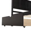 Twin Storage Bed | Platform Bed with 2 Drawers Espresso eprolo