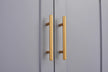 Grey metal kitchen storage cabinet, kitchen pantry storage cabinet with door and shelf, adjustable leveling feet eprolo