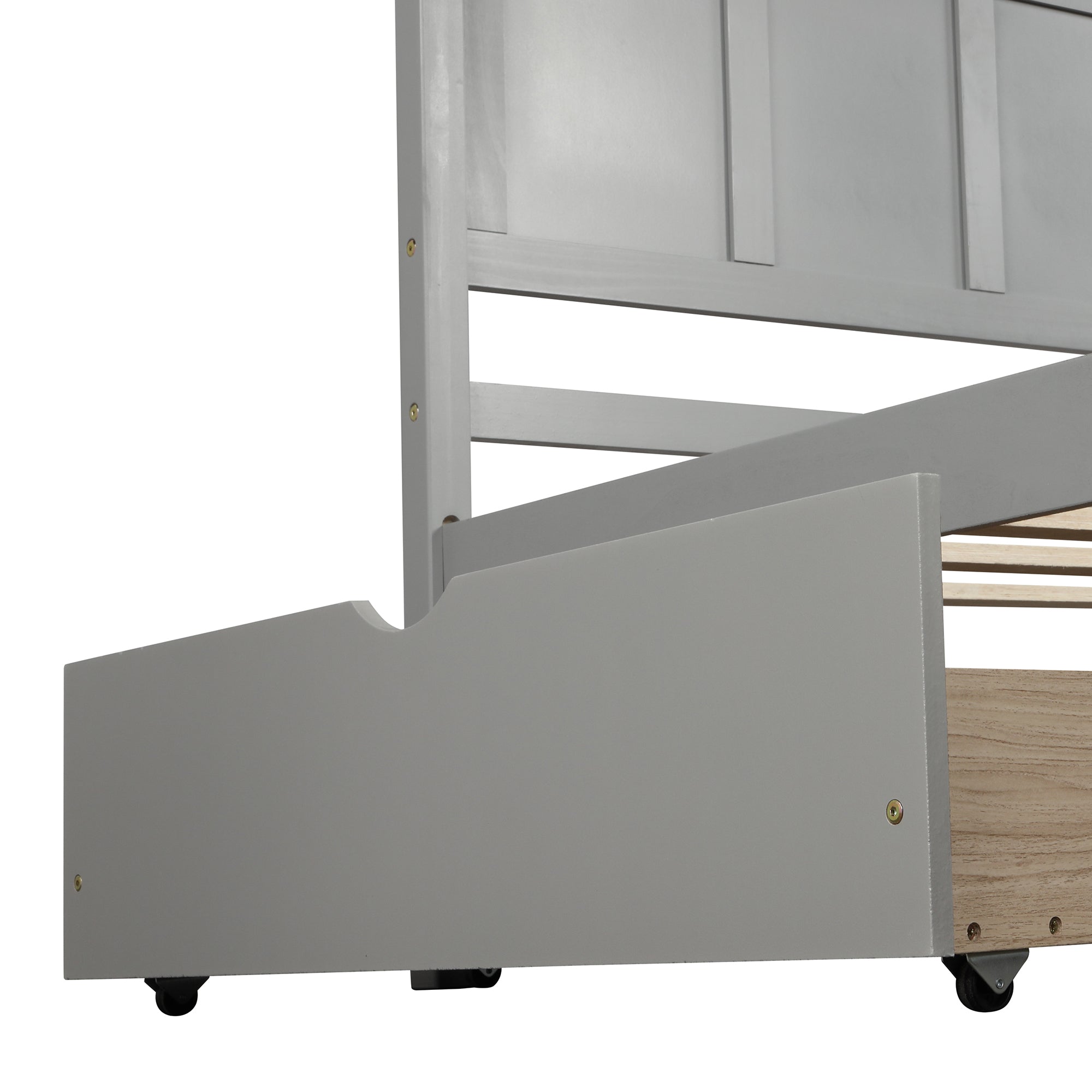 Wood Twin Storage Bed | Twin Platform Bed with 2 Drawers eprolo