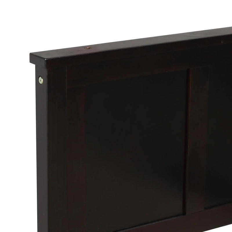 Twin Storage Bed | Platform Bed with 2 Drawers Espresso eprolo