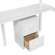 Twin Loft Bed White | Desk & 2 Drawer Storage Cabinet Bed eprolo