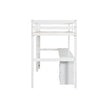 Twin Loft Bed White | Desk & 2 Drawer Storage Cabinet Bed eprolo
