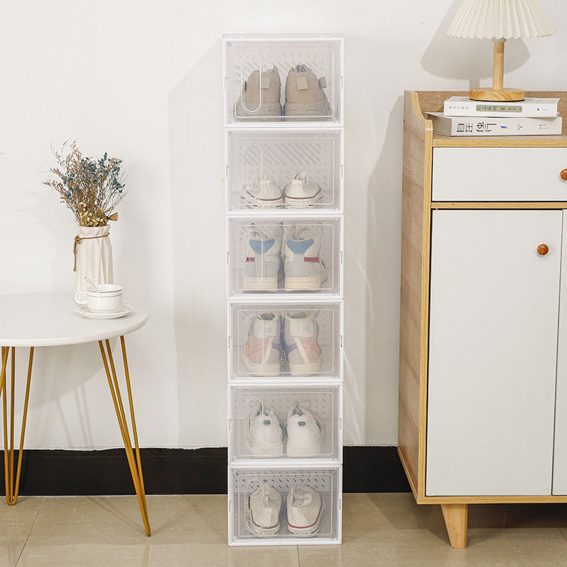 Hot Selling Foldable Shoe Storage Box, Stackable Shoe Cabinet, Dustproof Shoe Organizers Rack Shelf. eprolo
