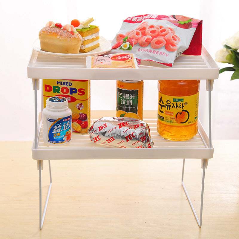 Shelf Rack Bathroom Storage Rack Kitchen Items Organizer Rack Foldable Sundries Rack Storage Shelf eprolo