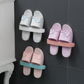 Bathroom Slippers Rack Wall-Mounted Wall-Mounted Toilet Shoe Storage Artifact Toilet Punch-Free Shoe Rack eprolo