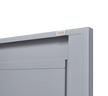 Grey metal kitchen storage cabinet, kitchen pantry storage cabinet with door and shelf, adjustable leveling feet eprolo