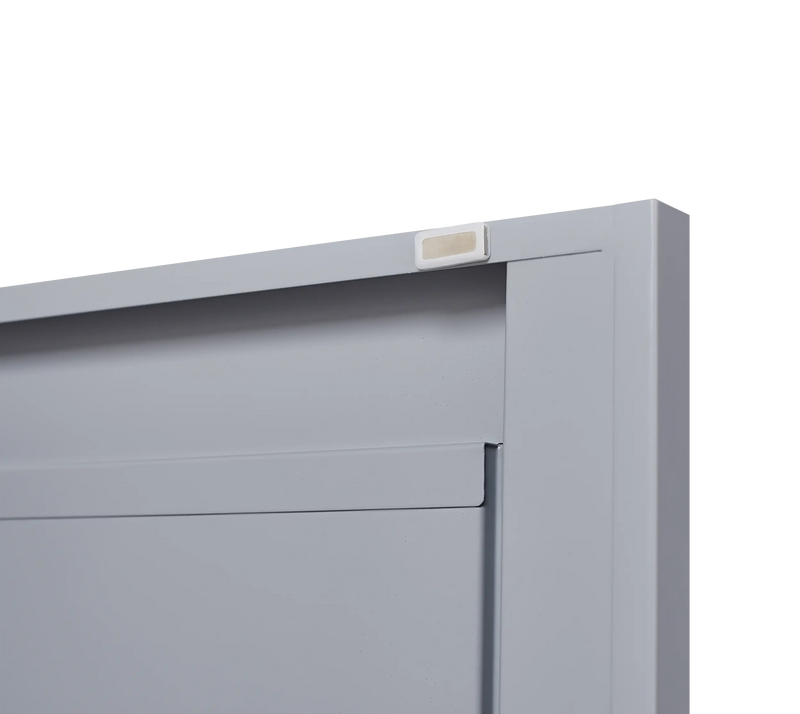 Grey metal kitchen storage cabinet, kitchen pantry storage cabinet with door and shelf, adjustable leveling feet eprolo