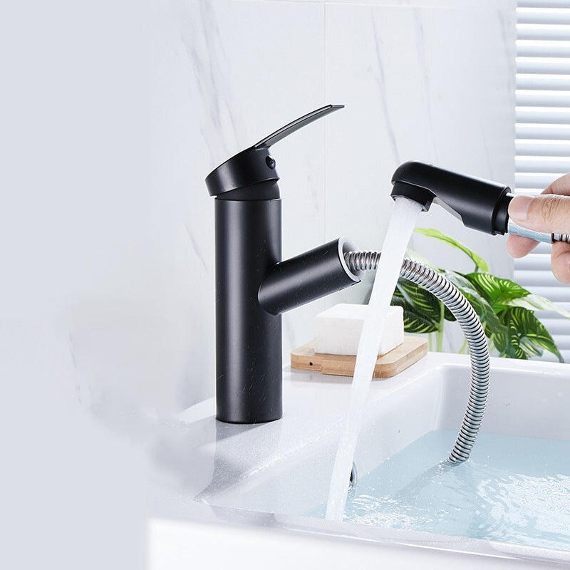Kitchen Faucet Single Hole Pull Out Spout Kitchen Sink Mixer Tap Stream Sprayer Head eprolo