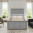 Wood Twin Storage Bed | Twin Platform Bed with 2 Drawers eprolo