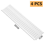 Drawer Dividers 4pcs  DIY Plastic Grid Plastic Adjustable Drawer Dividers Household Storage Makeup Socks Underwear Organizer