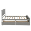 Wood Twin Storage Bed | Twin Platform Bed with 2 Drawers eprolo