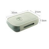 New Drawer Type Egg Storage Box Kitchen Stackable Loader Single Box With Cover Anti Drop Egg Holder