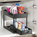 Pull-Out Double Shelf Kitchen Sink Disassembly Storage Countertop Spice Rack Seasoning Storage Rack eprolo