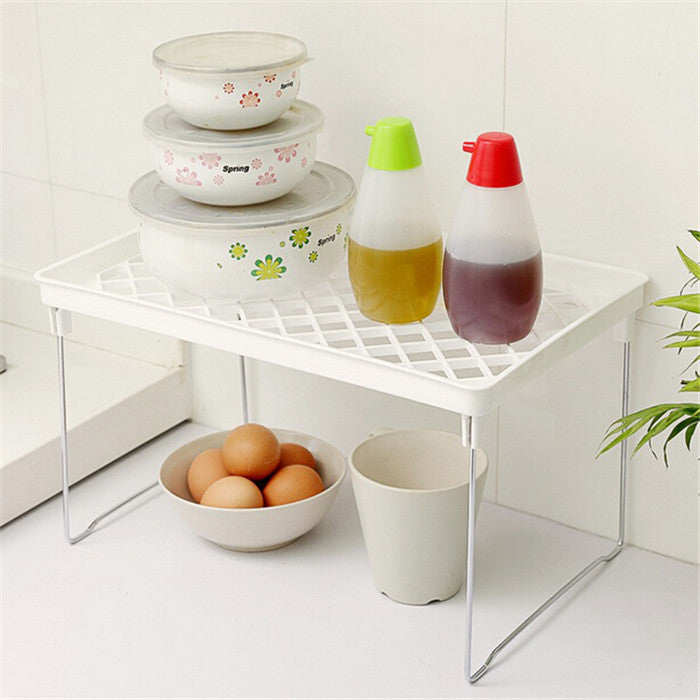Shelf Rack Bathroom Storage Rack Kitchen Items Organizer Rack Foldable Sundries Rack Storage Shelf eprolo