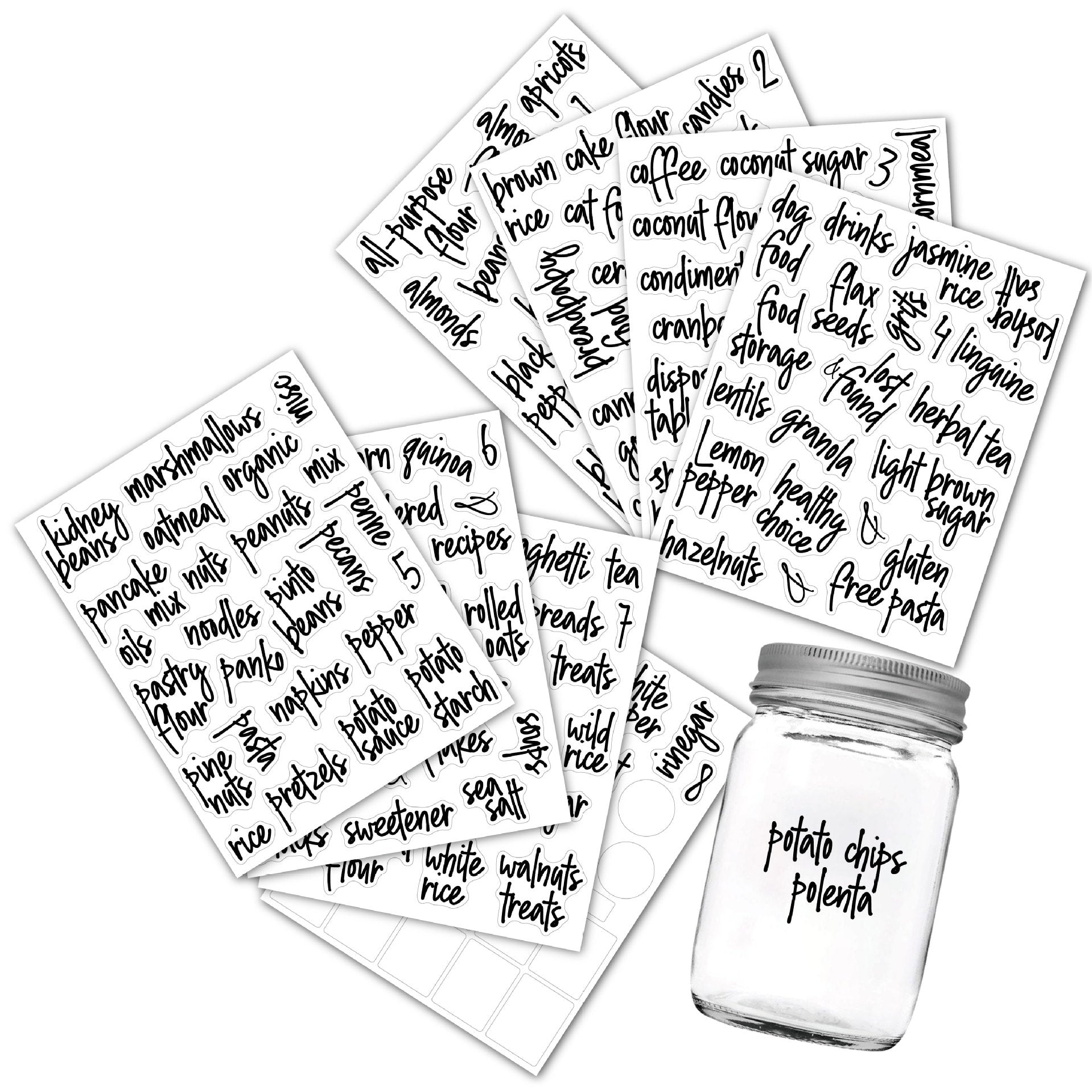 Oilproof Labels | Waterproof Pantry Storage Stickers eprolo