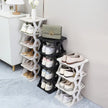 Stackable Plastic Shoe Rack, Vertical Dustproof Shoe Organizer, Sturdy Shoe Storage for Entryway eprolo