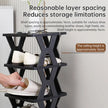 Stackable Plastic Shoe Rack, Vertical Dustproof Shoe Organizer, Sturdy Shoe Storage for Entryway eprolo