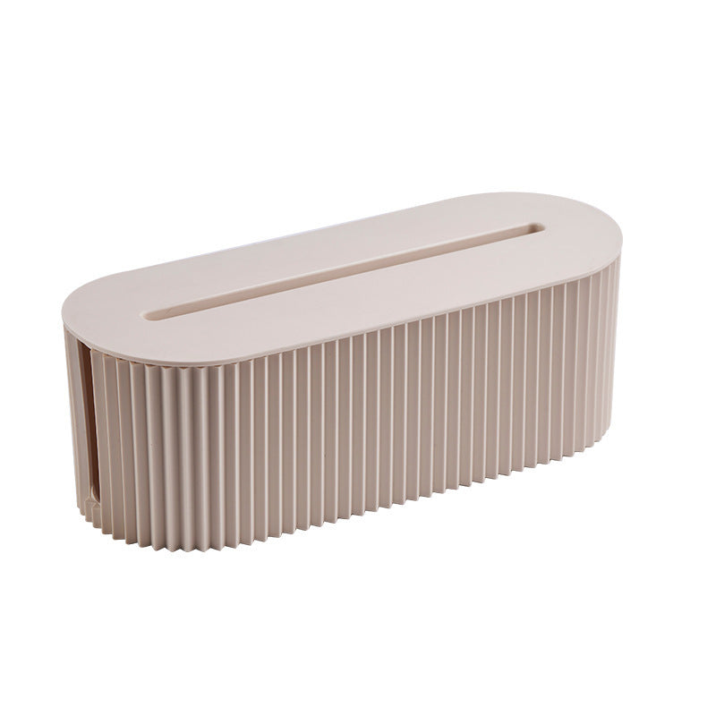Cable management organizer box, an accessory for power strips and home - office power cables eprolo